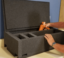 Die Cut Foam Box Assembly