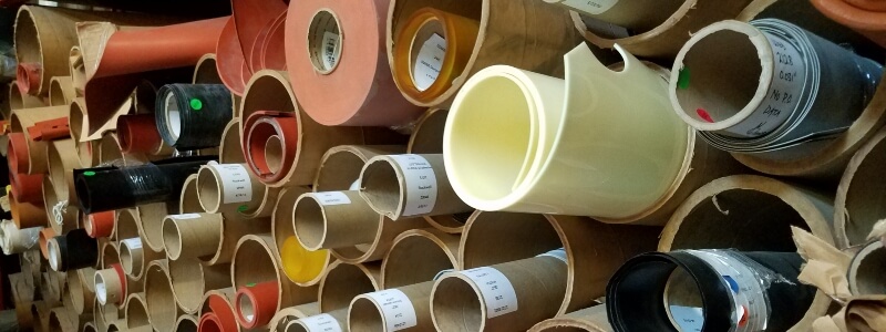 Sheets of various specialty materials for for gaskets, custom die-cut parts and seals.