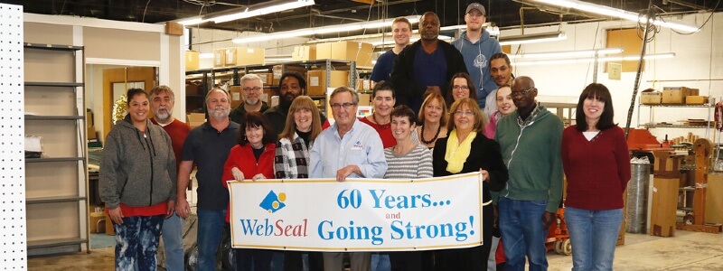 Web Seal Inc Staff Photo 2020 for 60th Anniversary